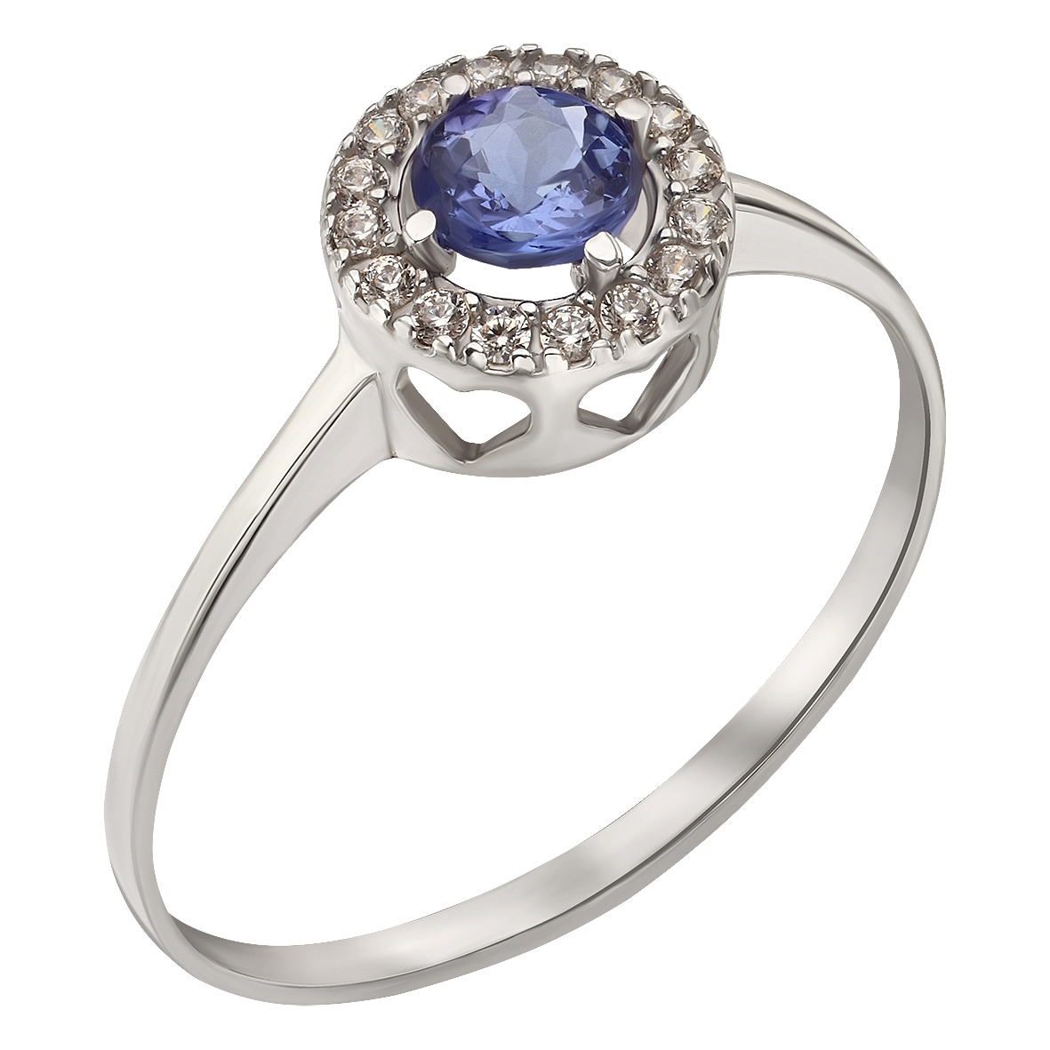 

Кольцо в белом золоте с танзанитом и фианитами Tango Jewellery Company 3629672В размер 17.5