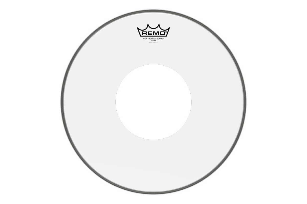 

Пластик для барабана Remo CS 14' CLEAR WHITE DOT