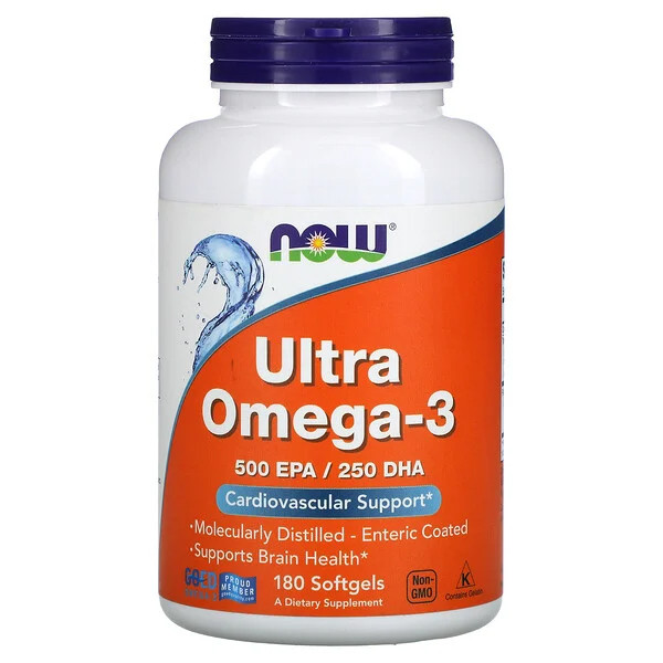 

Жирные кислоты Now Foods Ultra Omega-3 180 капсул