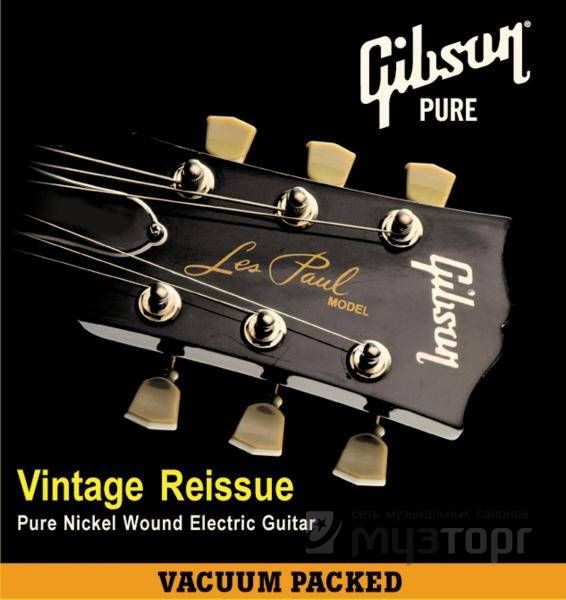 

Струны для электрогитары Gibson SEG-VR9 VINTAGE RE-ISSUE PURE NICKEL WOUND .009-.042