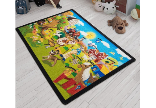 

Коврик в детскую комнату Confetti Ali Baba Yesil 100x150 Разноцветный