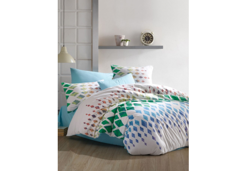 

Комплект постельного белья Majoli Nadine 200x220 Разноцветный