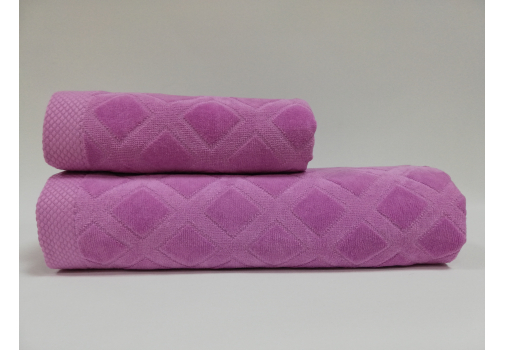 

Набор полотенец Class Karo Lilac 50x90+90x150 Лиловый