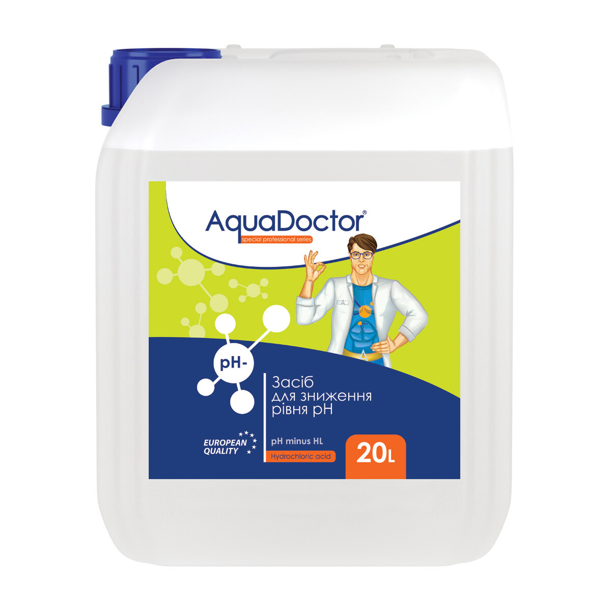

Жидкое средство для снижения pH AquaDoctor pH Minus HL (Соляная 14%) 20 л