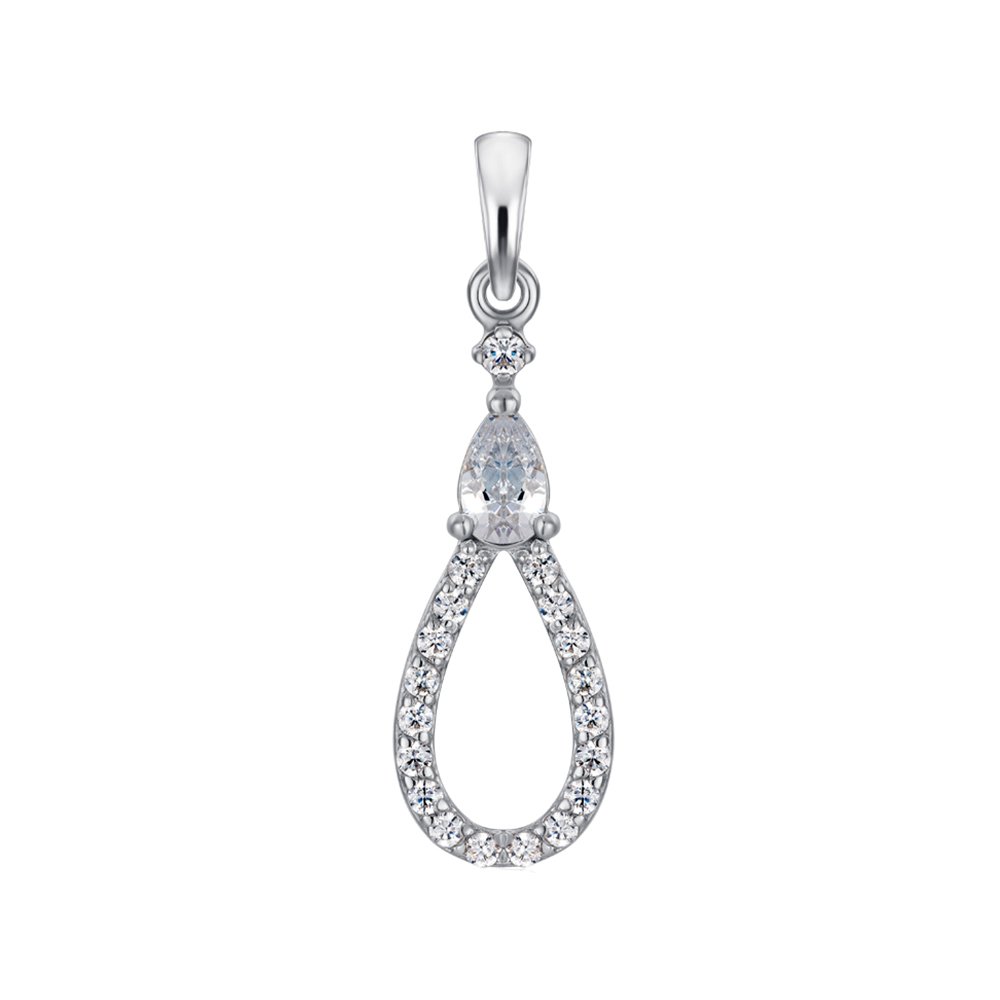 

Подвеска из серебра с фианитами 000151334