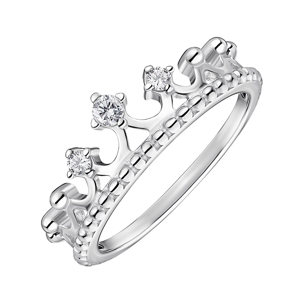 

Серебряное кольцо с фианитами 000148471 16.5 размера