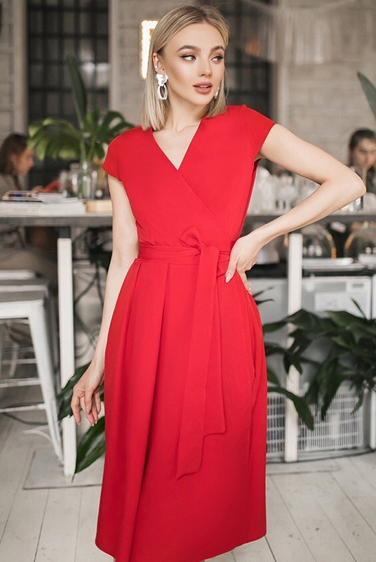 

Платье миди Look and Buy Лусия  красное, Платье миди Look and Buy Лусия 44 красное