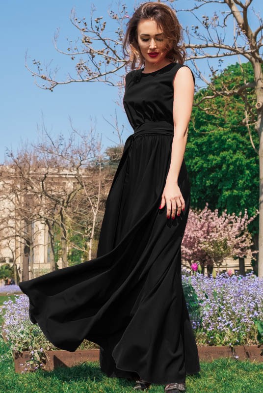 

Платье макси Look and Buy Ларис  черное, Платье макси Look and Buy Ларис 44 черное