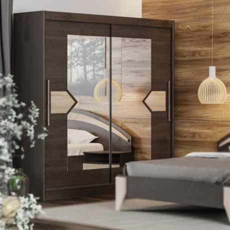 

Шкаф-купе LasCavo Емма 200×215,1×60,6 темный венге