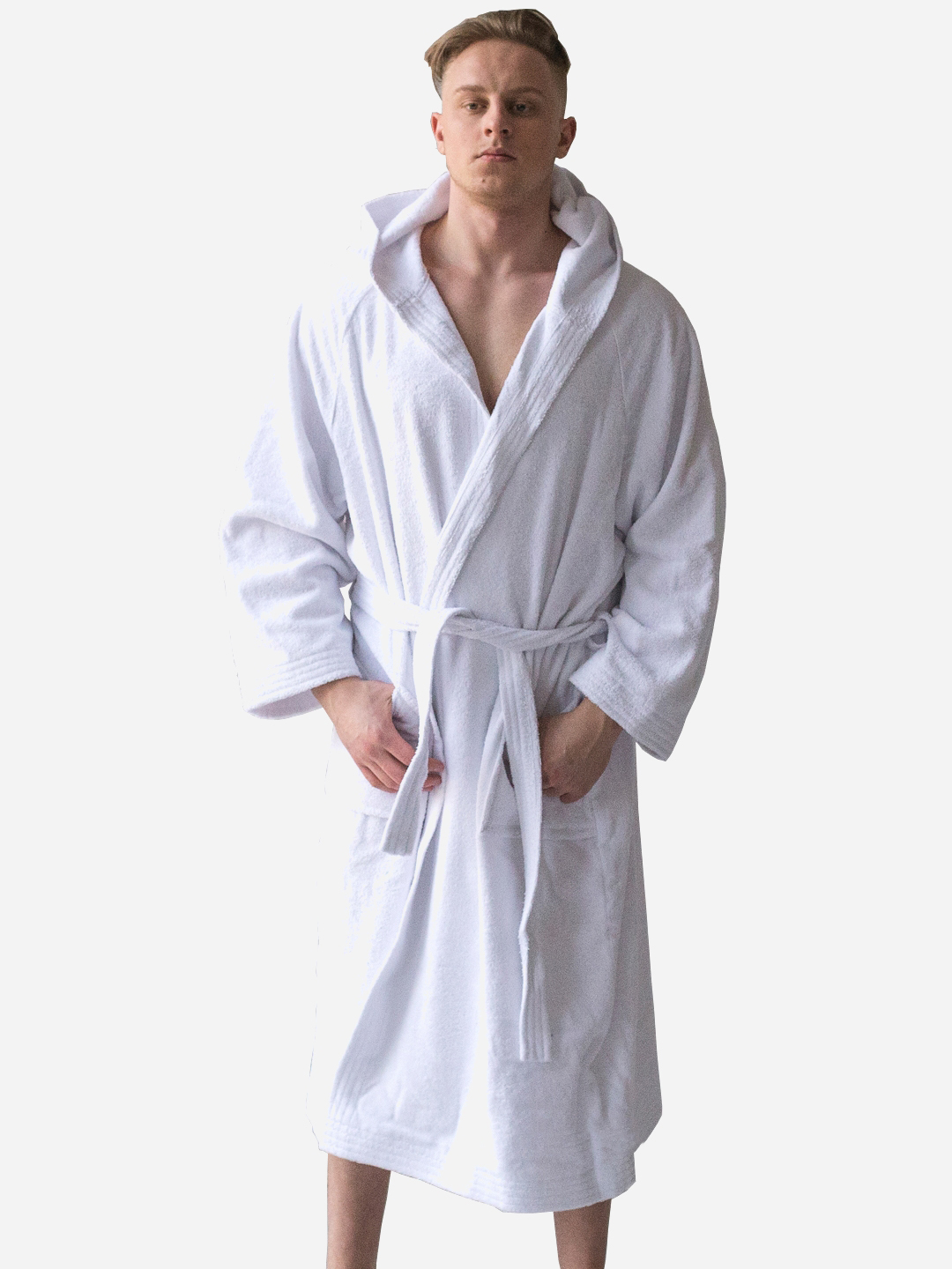 Акція на Халат махровый Sleeper Set Men's Bath Robe SS-WMBR L-XL White (ROZ6205003875) від Rozetka UA