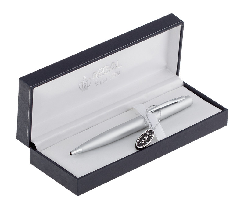 

Ручка шариковая Regal синий метал, в футляре 1мм автомат L хром (R80107.L.B)
