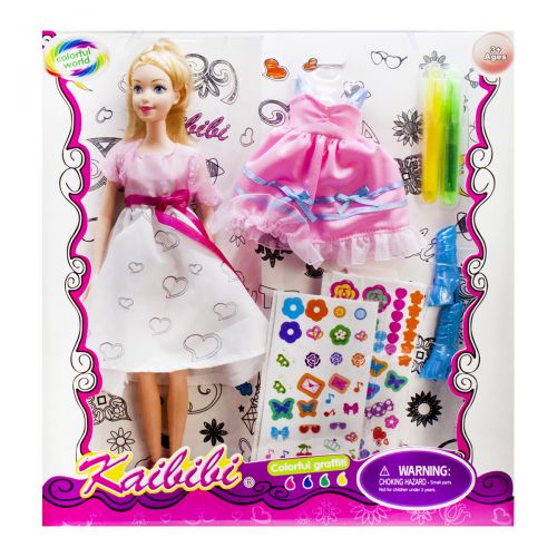 

Кукла "разукраска" Baby-Toy "Kaibibi: Модельер" (в розовом) BLD170/-1