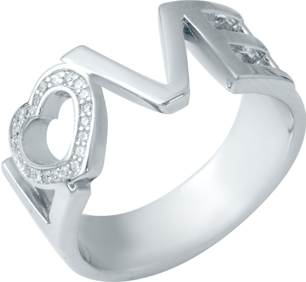 

Серебряное кольцо SilverBreeze с фианитами 1941218 18 размер, 18 размер