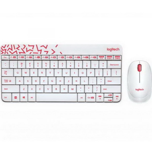 

Комплект (клавиатура, мышь) беспроводной Logitech MK240 White USB (920-008212)