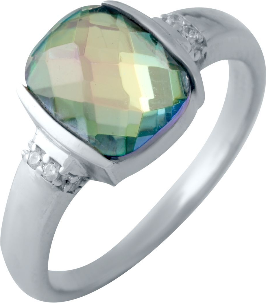 

Серебряное кольцо SilverBreeze с натуральным мистик топазом 2016953 18 размер, 18 размер
