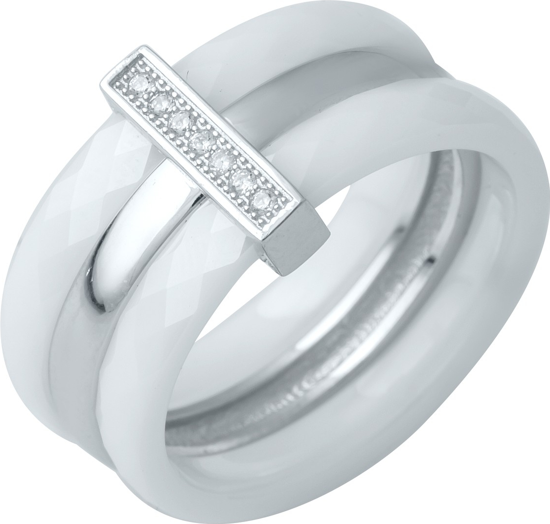 

Серебряное кольцо SilverBreeze с , керамикой 0481791 16 размер, 16 размер