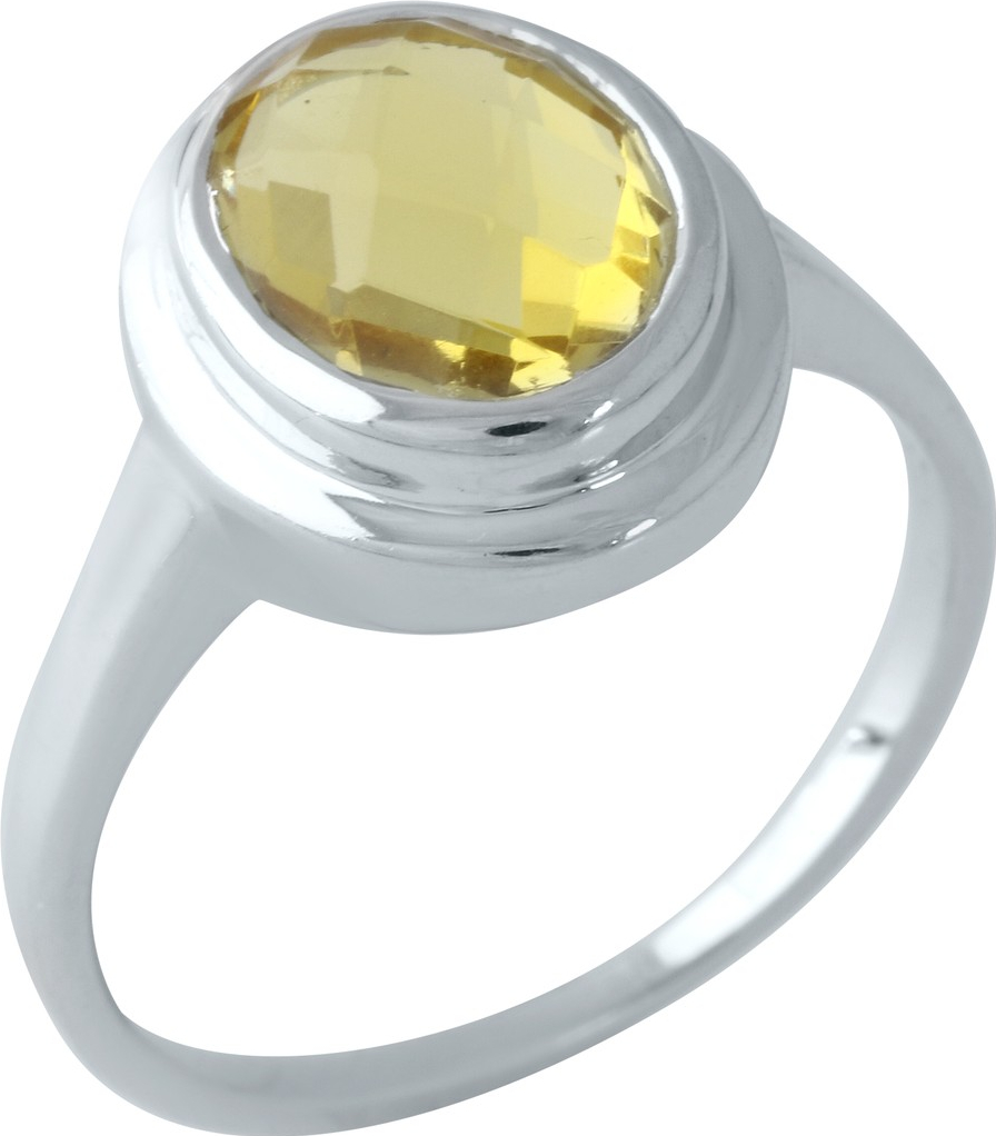 

Серебряное кольцо SilverBreeze с цитрином nano 1962121 17.5 размер, 17.5 размер