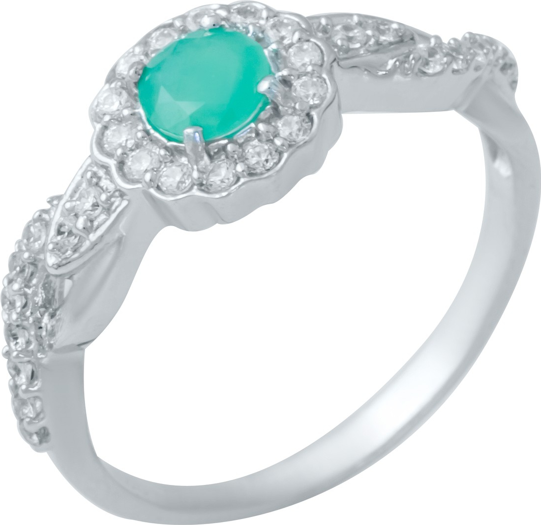 

Серебряное кольцо SilverBreeze с натуральным изумрудом 1940549 17.5 размер, 17.5 размер