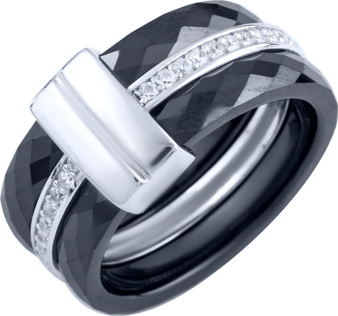 

Серебряное кольцо SilverLine с керамикой 1903896 17 размер, 17 размер