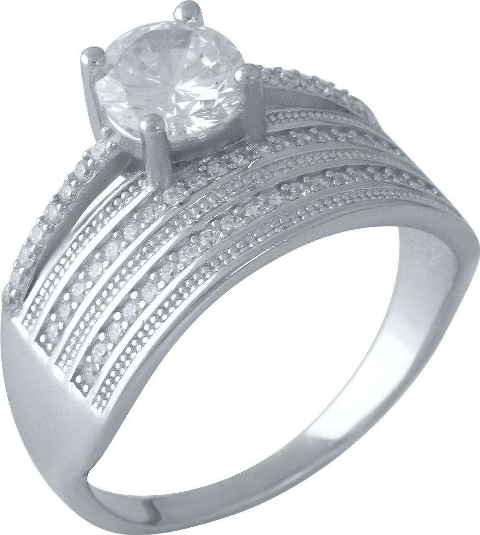 

Серебряное кольцо SilverBreeze с фианитами 1955840 17 размер, 17 размер