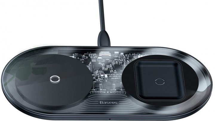 

Беспроводное ЗУ Baseus Simple 2in1 (WXJK-A01) Crystal Black (Phone + Pods)