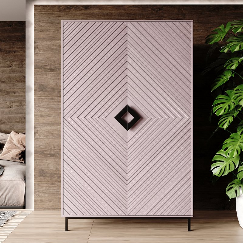 

Шафа Оксфорд чорна Фенстер лаванда метал. МДФ 1820x1140x400