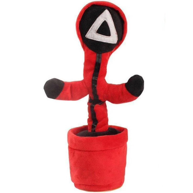 

Игрушка танцующий кактус Dancing SQUID 120 песен Игра в кальмара Red