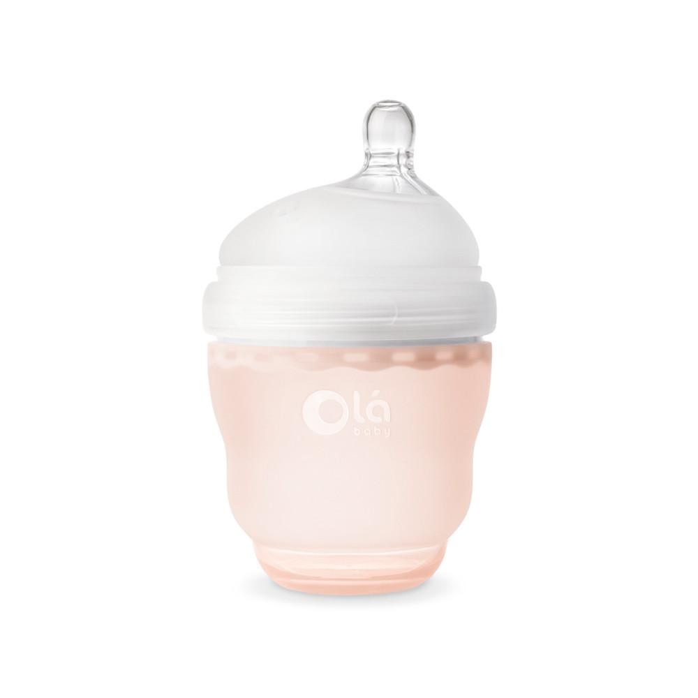 

Бутылочка силиконовая антиколиковая OlaBaby GentleBottle персиковый 120 мл