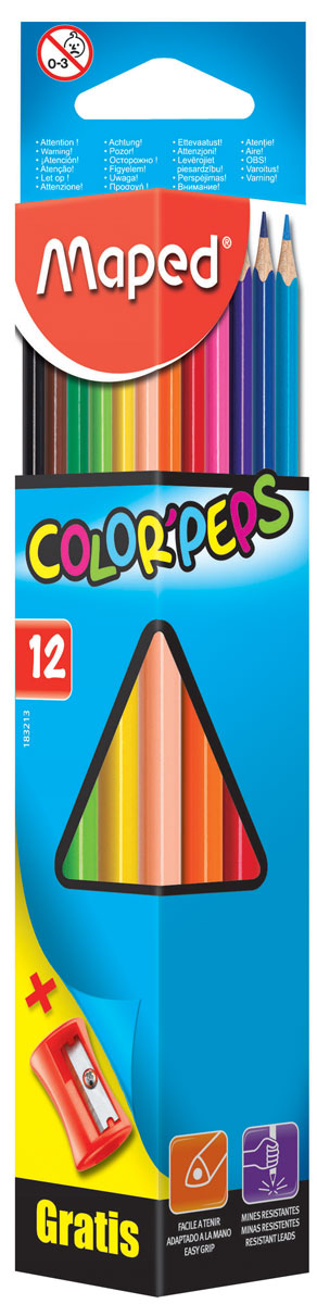 

Олівці кольорові Maped COLOR PEPS Classic 12 шт