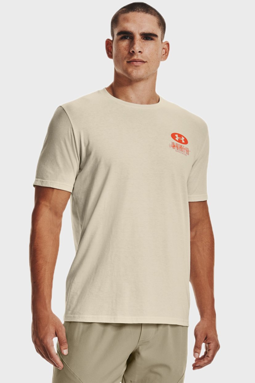 

Мужская бежевая футболка UA SYMBOL BARCODE SS Under Armour XXL 1370527-279