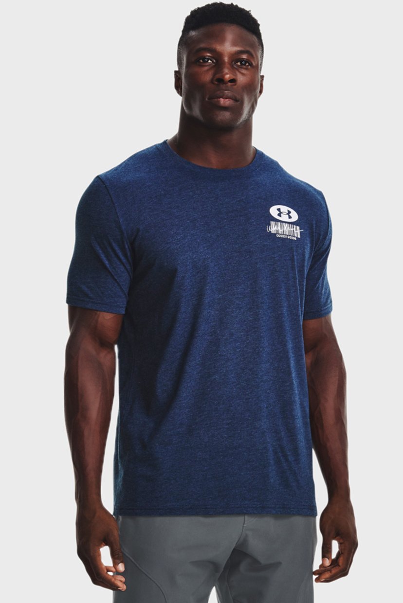 

Мужская темно-синяя футболка UA SYMBOL BARCODE SS Under Armour  1370527-408, Мужская темно-синяя футболка UA SYMBOL BARCODE SS Under Armour XL 1370527-408