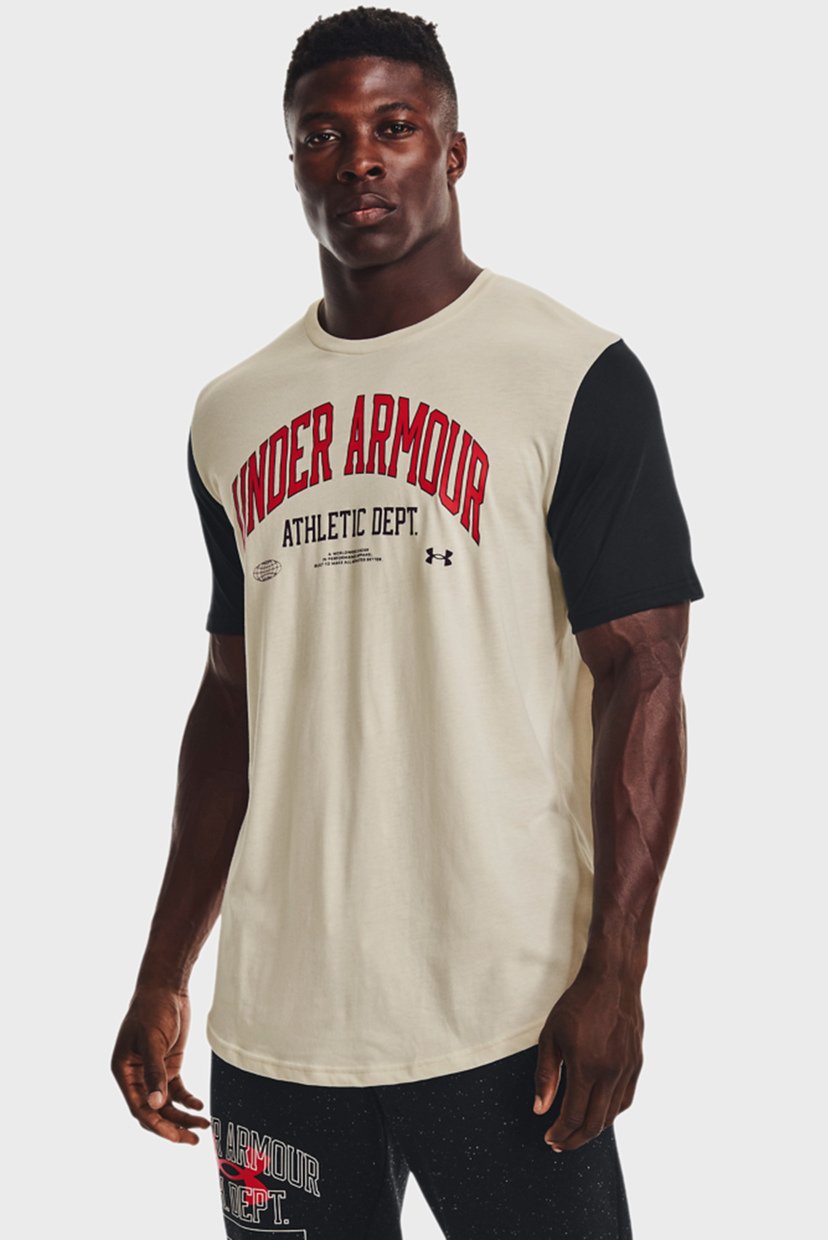 

Мужская бежевая футболка UA ATH DEPT CLRBLK SS Under Armour  1370515-279, Мужская бежевая футболка UA ATH DEPT CLRBLK SS Under Armour XL 1370515-279