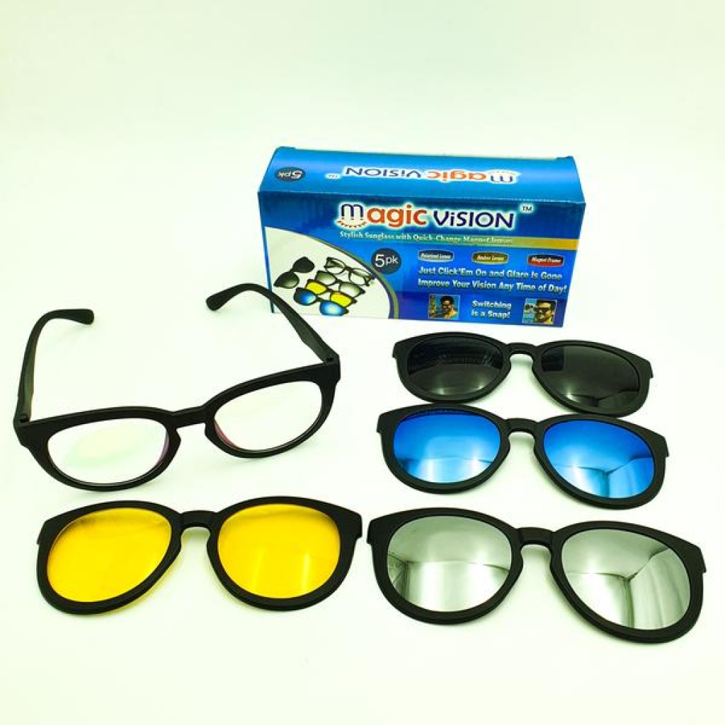 

Очки солнцезащитные антибликовые Magic Vision 5 в 1