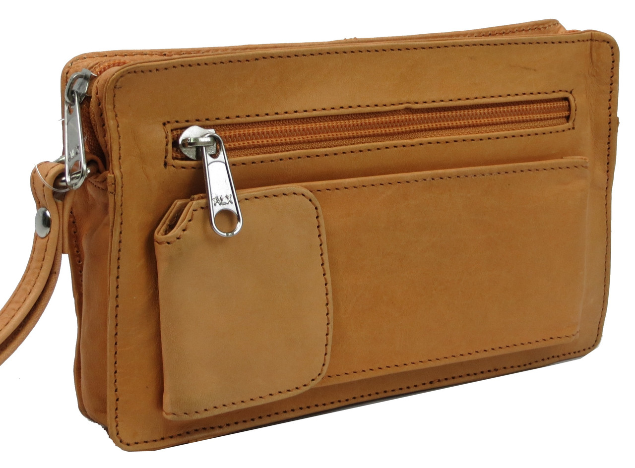 

Мужская кожаная барсетка 20х12х3 см Always Wild Коричневый