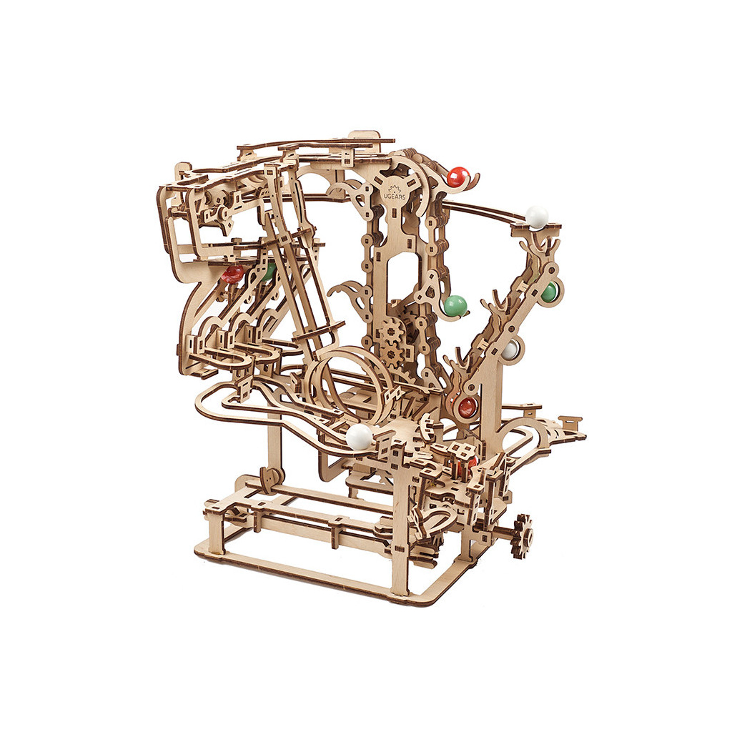 

Конструктор Ugears Механическая модель Марбл-трасса Цепной подъемник (70069)