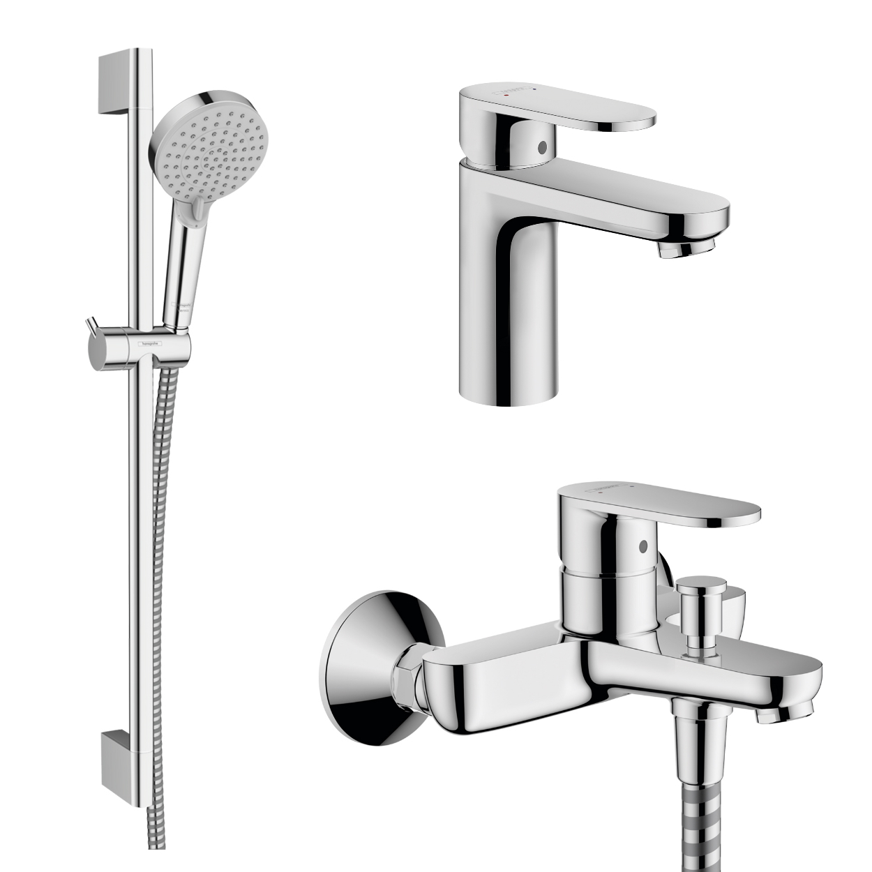 

Набор смесителей для ванной HANSGROHE VERNIS хром латунь 71550112