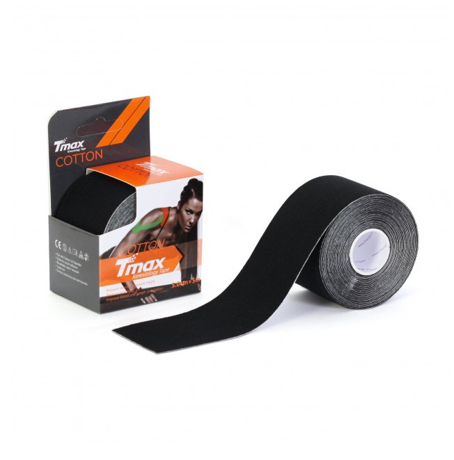 

Кинезио тейп Tmax Cotton Tape 5смx5м черный TCBk (060104)