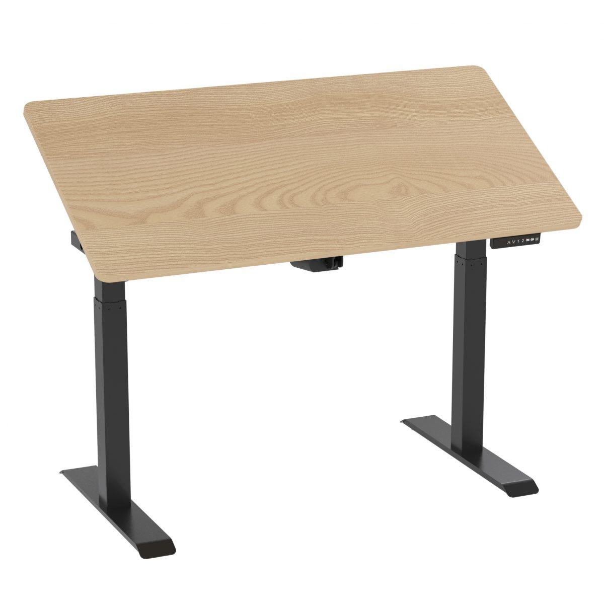 

Регулируемый стол Monotable Tilt Black (столешница дуб светлый)