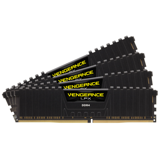 

Оперативная память Corsair Vengeance LPX, DDR4, 64 GB, 3200MHz, CL16 (CMK64GX4M4E3200C16)