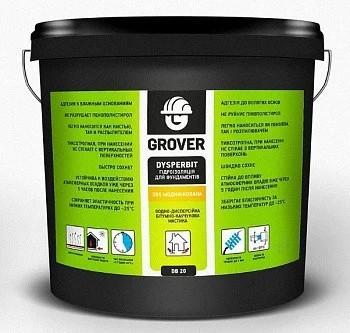

Праймер и гидроизоляция для фундаментов 10 Grover Dysperbit 10 кг