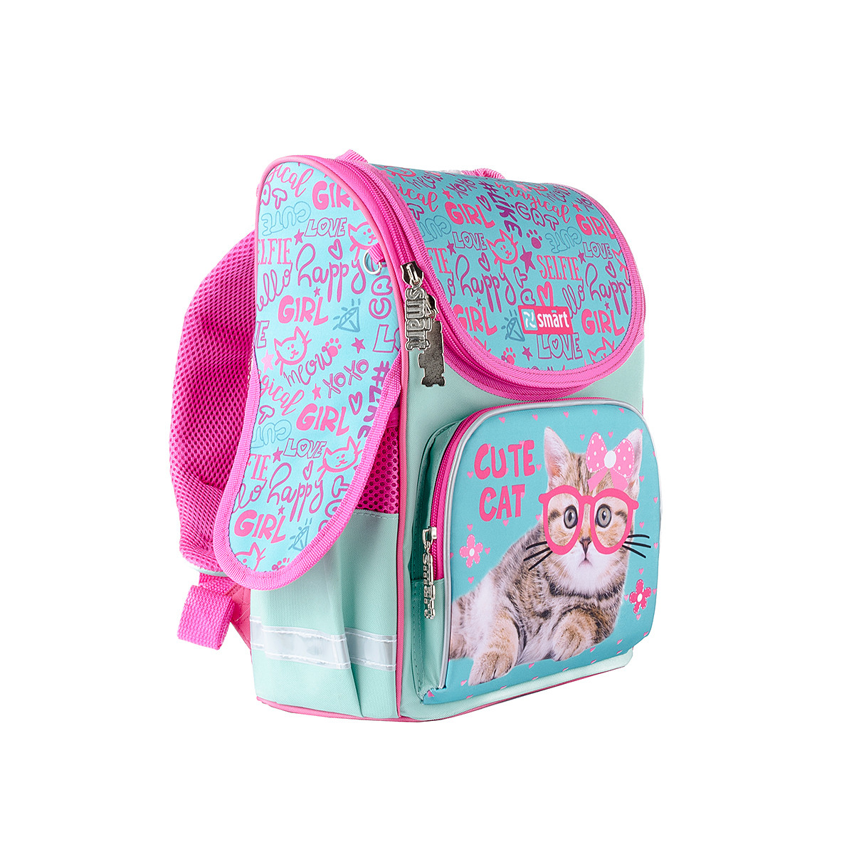 

Рюкзак школьный каркасный SMART 558052 PG-11 Cute Cat