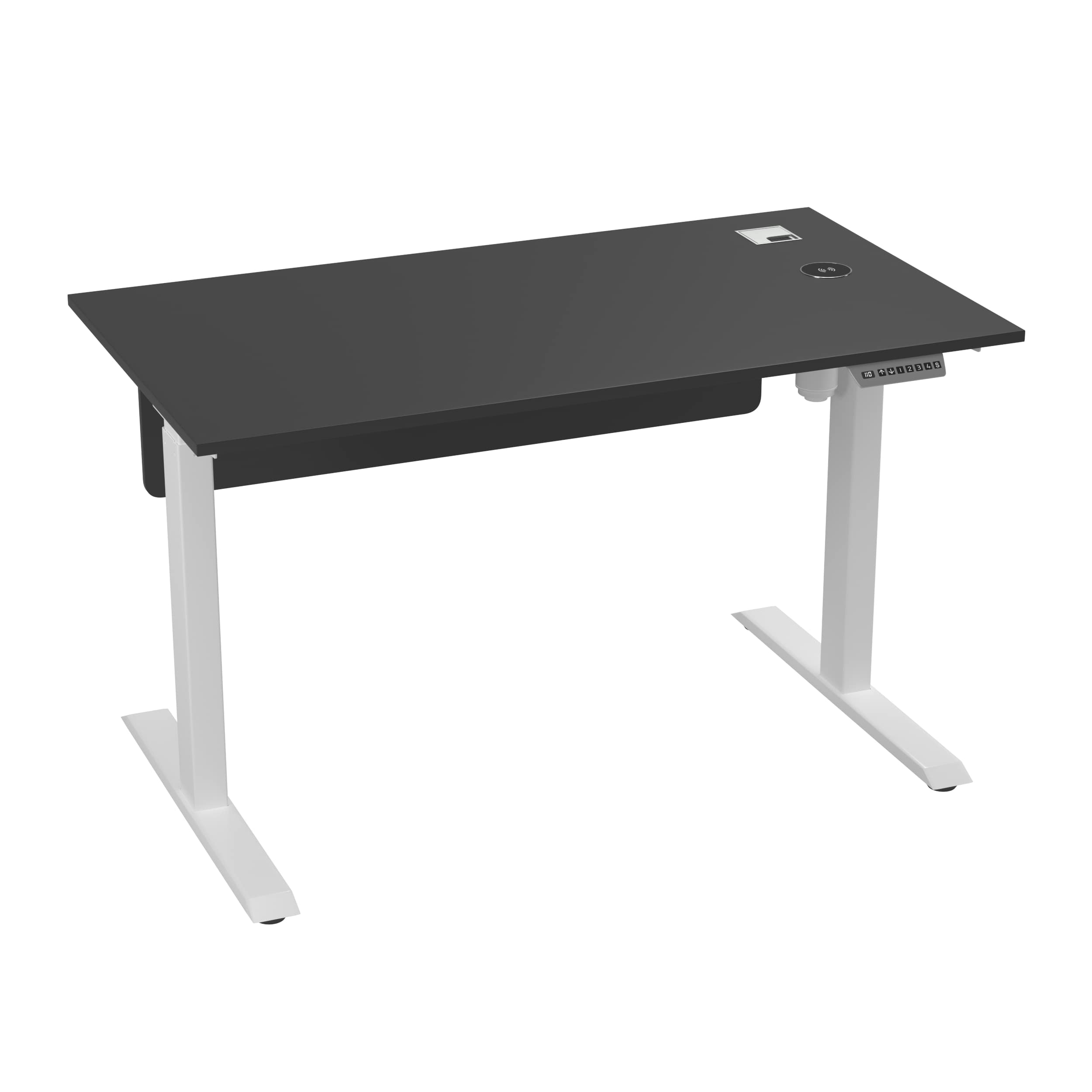 

Стіл з регульованою висотою E-table UNIVERSAL 5019B - Чорний / Білі ніжки