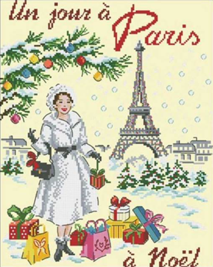 

Набор для вышивания крестиком "Paris (4)". Beige AIDA 14CT, 35*40 см . БЕЗ нанесённой на канву схемы