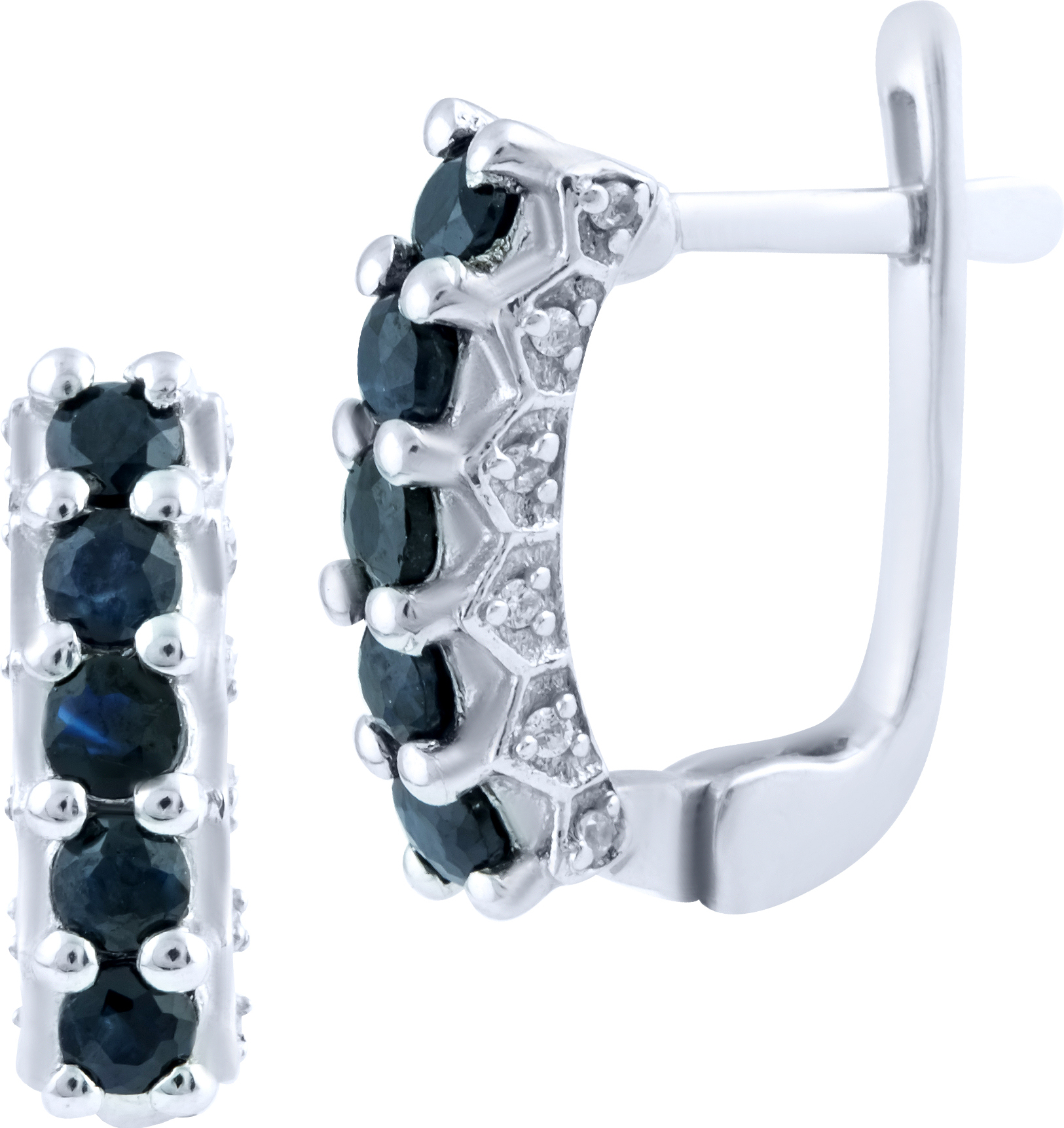 

Серебряные серьги SilverBreeze с натуральным сапфиром 1764169, размер