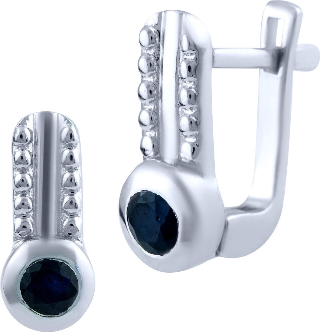 

Серебряные серьги SilverBreeze с натуральным сапфиром 1839744, размер