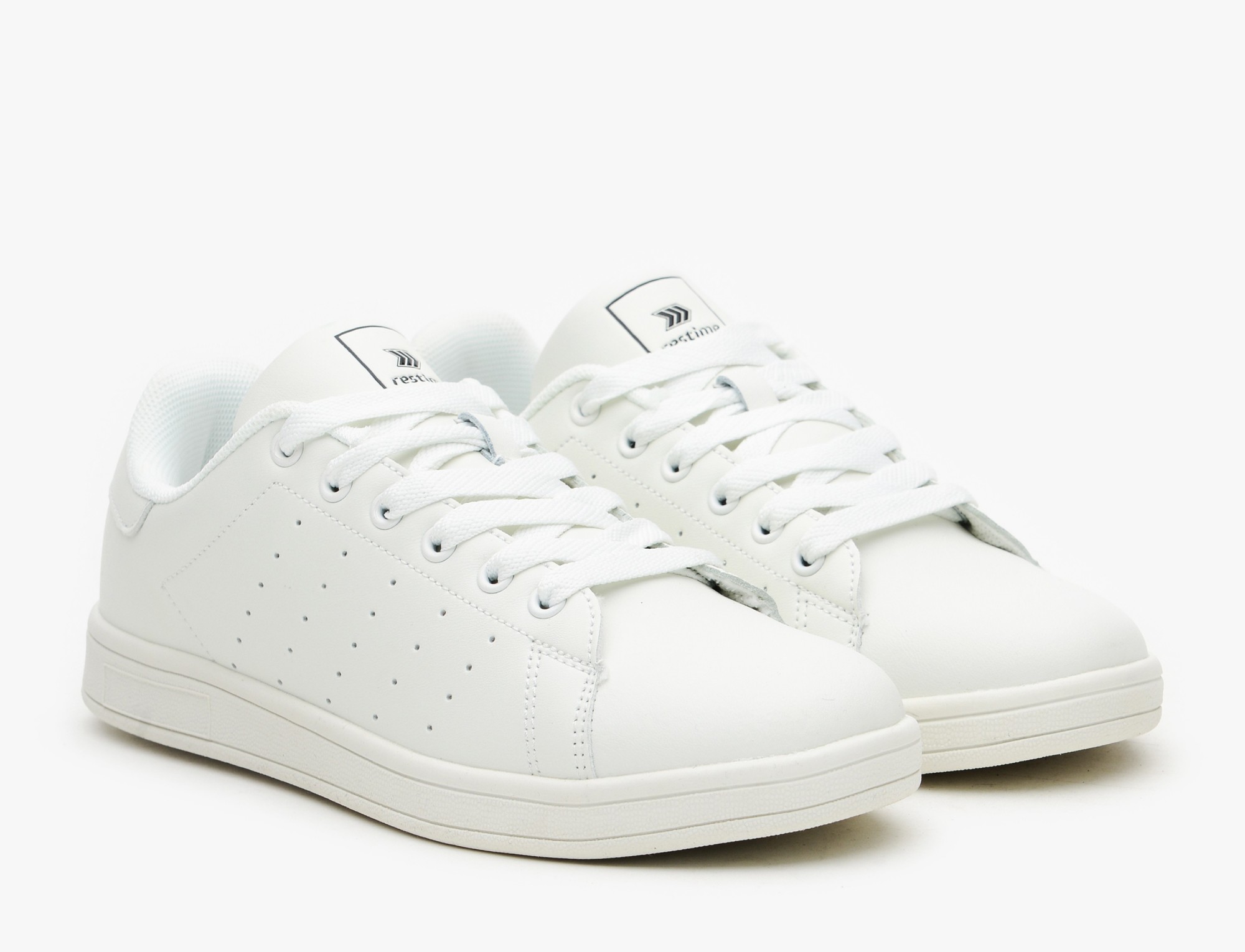 

Кеды кроссовки мужские Restime pmb 22558 Stan Smith белый весенние осенние летние кожаные легкие 40 размер 26 см (1094)