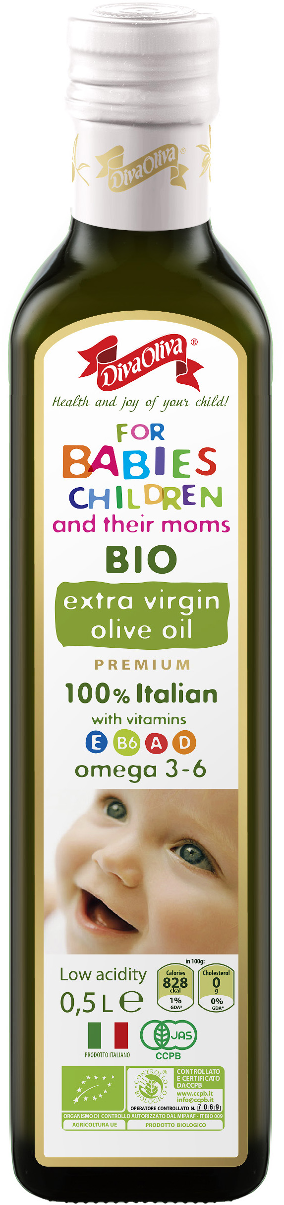 Акция на Оливковое масло Diva Oliva Bio Virgin for Babies Children and their moms детское 500 мл (5060235652608) от Rozetka UA