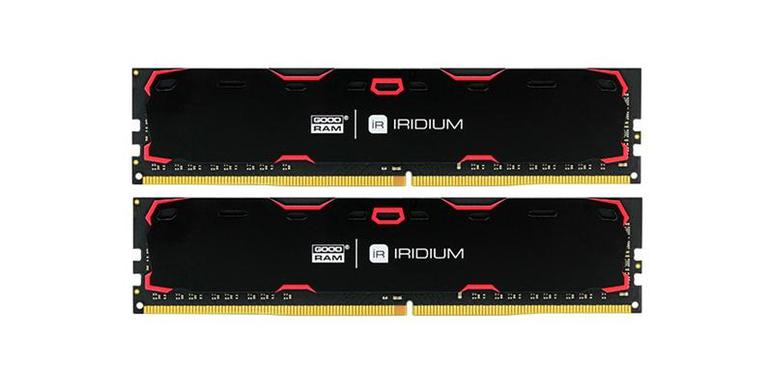 

Модуль памяти для компьютера DDR4 16GB (2x8GB) 2400 MHz Iridium Black GOODRA (IR-2400D464L15S/16GDC) Goodram