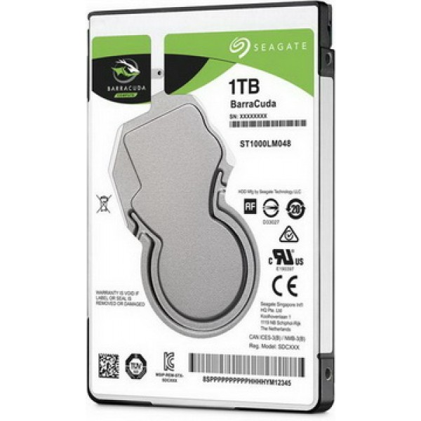 

HDD 2.5" SATA 1.0TB Seagate BarraCuda 5400rpm 128MB (ST1000LM048)