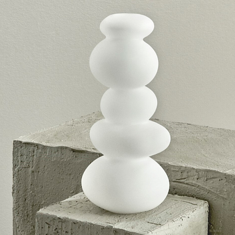 

Подсвечник белый "Cairn" Nude GLASS